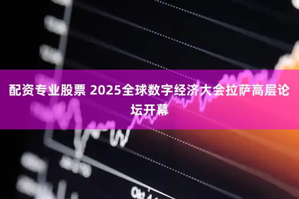 配资专业股票 2025全球数字经济大会拉萨高层论坛开幕